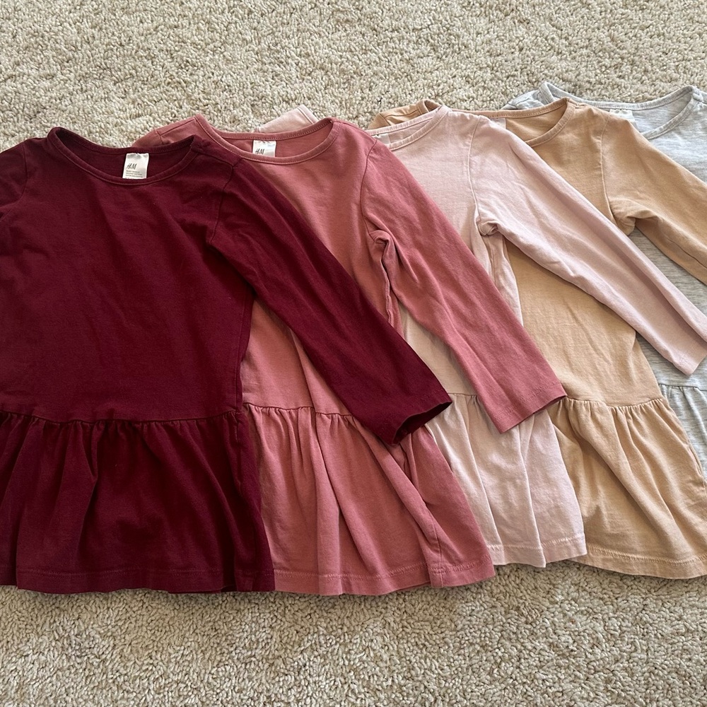 Set of 5 Long Sleeve Dresses